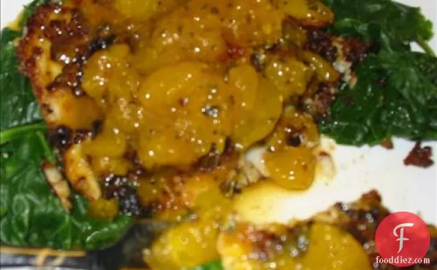 नींबू-काली मिर्च मक्खन के साथ ग्रील्ड टूना स्टेक