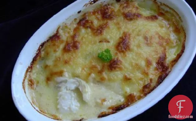 New England Baked Cod in Cheese Sauce