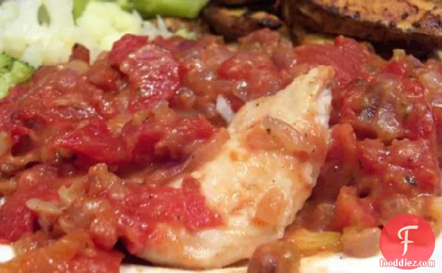 Baked Fish with Tomatoes