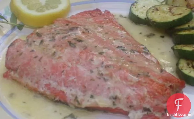 Grilled Sockeye Salmon With Tarragon Butter