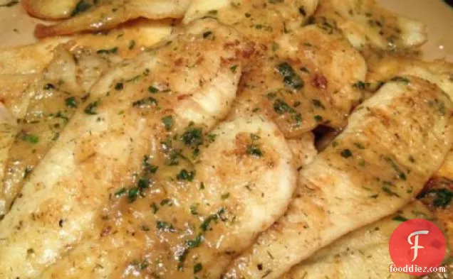 Easy Pan Fried Sole Fish With Lemon-Butter Sauce