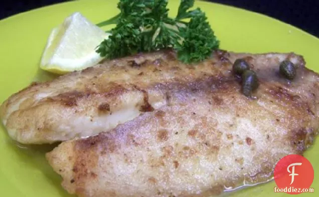 tilapia w/lemon peppercorn sauce