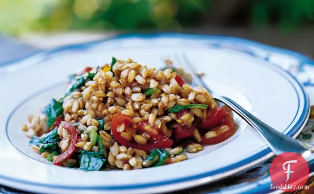 Farro, Cherry Tomato and Arugula Salad