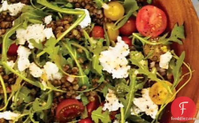 Arugula And Lentil Salad With Goat Cheese