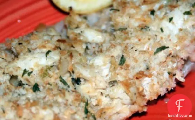 Crab-Topped Tilapia