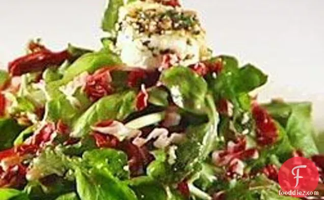 Goat Cheese Salad With Arugula And Raddichio