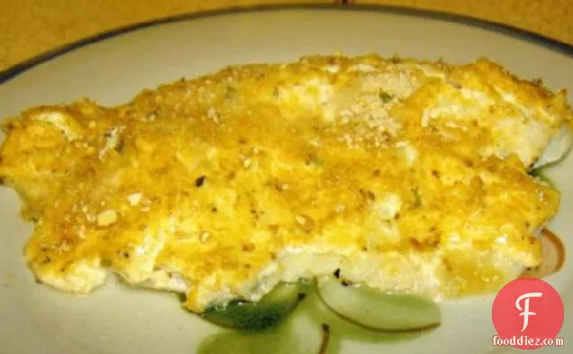 Baked Tilapia With Sour Cream Parmesan Crust