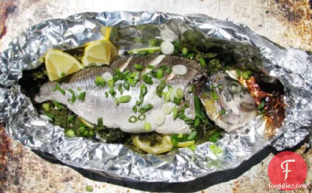 Sunday Supper: Roast Fish Stuffed with Lemon and Herbs