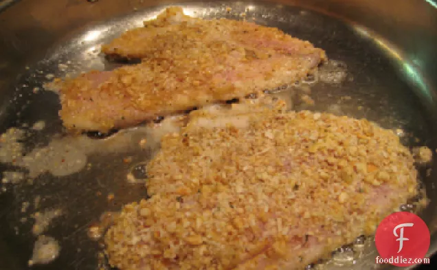 Pecan-crusted Catfish With White Cheddar Grits