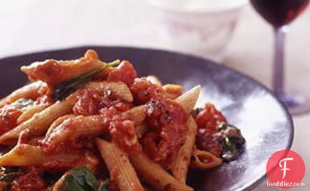Whole Wheat Pasta Arrabiatta With Fire-roasted Tomatoes And Aru