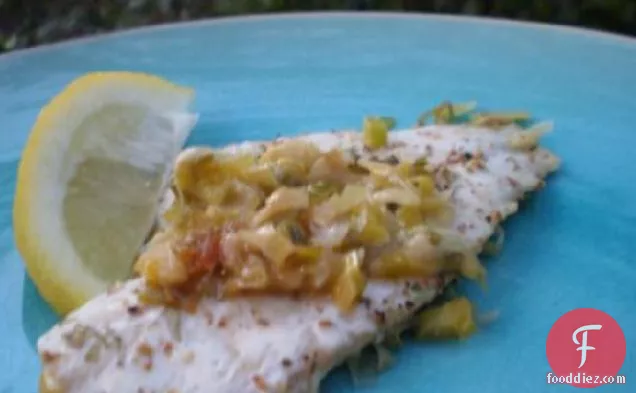 Cod With Peppercorns and Leeks (Ww 5 Points Plus)