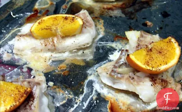 Cod With Orange and Onion