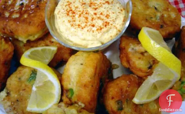 West Indies Fish Cakes With Curry Aioli