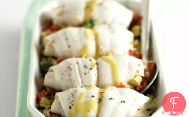 Steamed Flounder with Vegetable Couscous