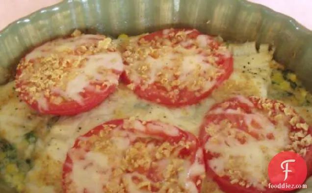 Flounder Spinach Bake