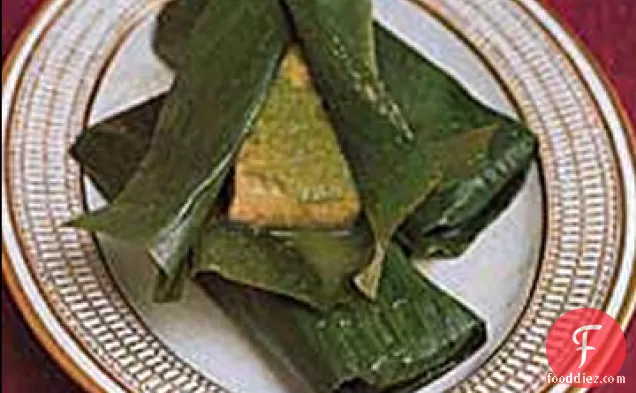 Bombay Fish Steamed in Banana Leaves