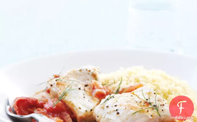 Halibut with Tomatoes and Fennel