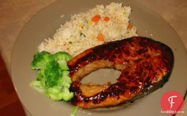 Barbecue Halibut or Salmon Steaks