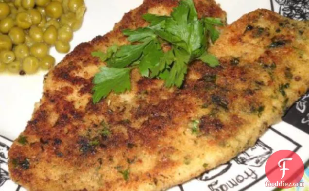 Garlic-And-Herb Oven Fried Halibut