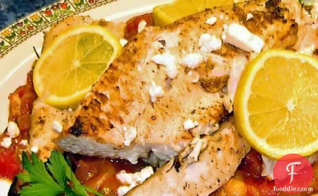 Broiled Mahi-Mahi With Parsleyed Tomatoes