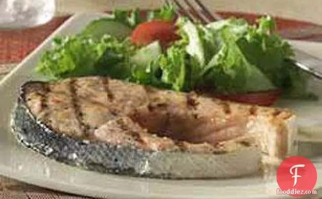Grilled Basil Salmon