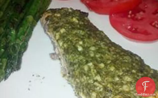 Stephan's Broiled Salmon Pesto