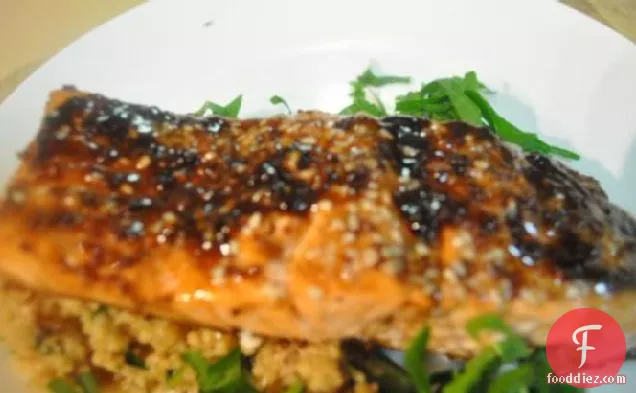 Oven Roasted Salmon With Balsamic Sauce
