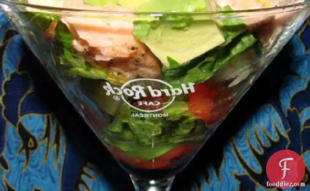 Salmon Martini for 2 (Salad in a Glass)