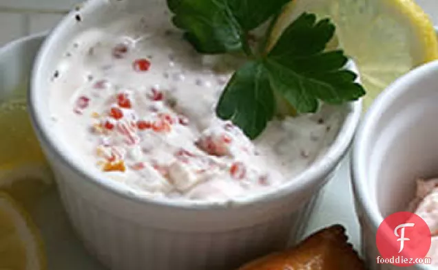 Swedish Sour Cream and Caviar Sauce for Salmon