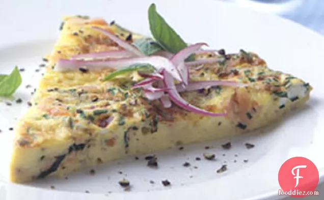 Smoked-Salmon and Cream Cheese Frittata