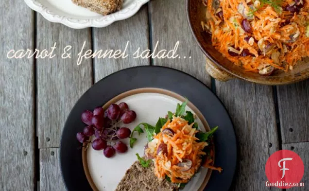 Carrot & Fennel Salad Rolls