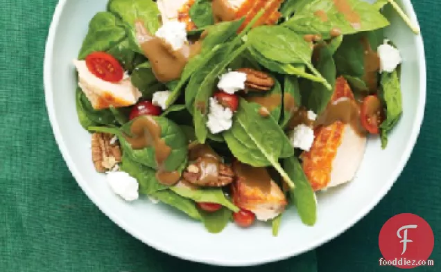 Spinach Salad with Salmon