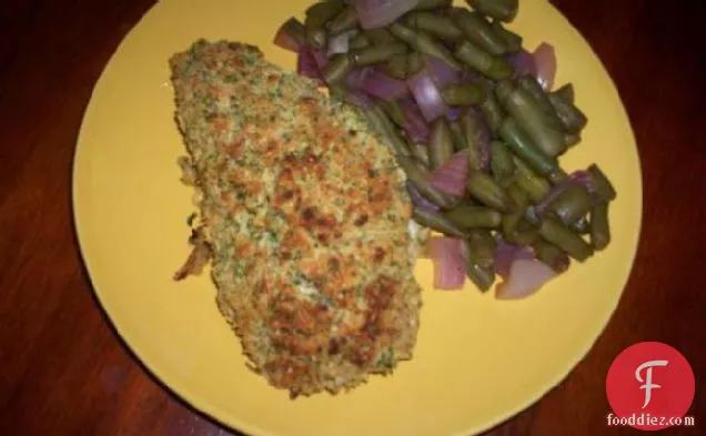 Salmon With Parmesan, Garlic and Herb Crust- Use Chicken or Pork