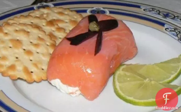 Lovely Smoked Salmon and Cream Cheese Entree.
