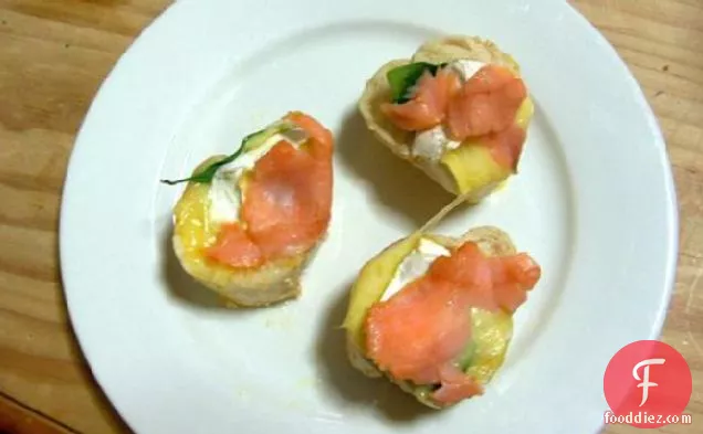 Brie Smoked Salmon Stackers