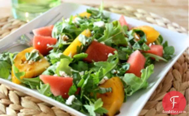 Watermelon-tomato And Arugula Salad