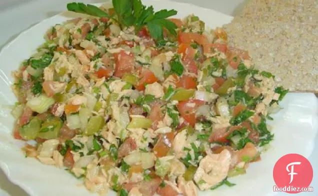 Low Fat Salmon Salad (Kosher- Pareve)