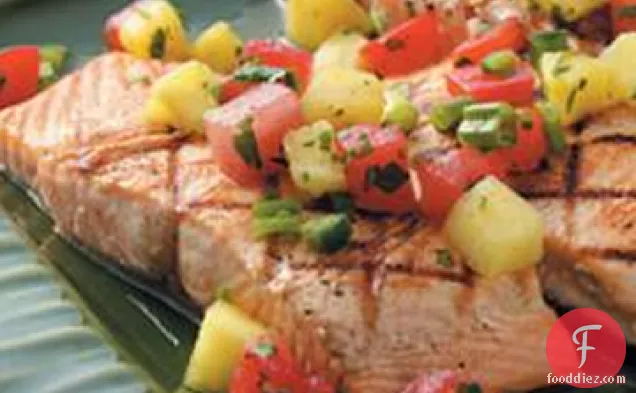 Salmon with Fruit Salsa