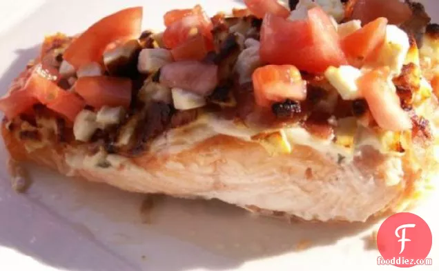 Grilled Salmon, Bacon & Feta Packets
