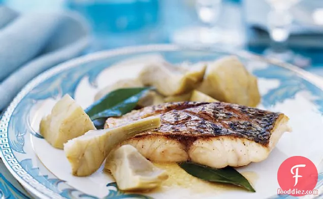 Vermentino-Braised Sea Bass