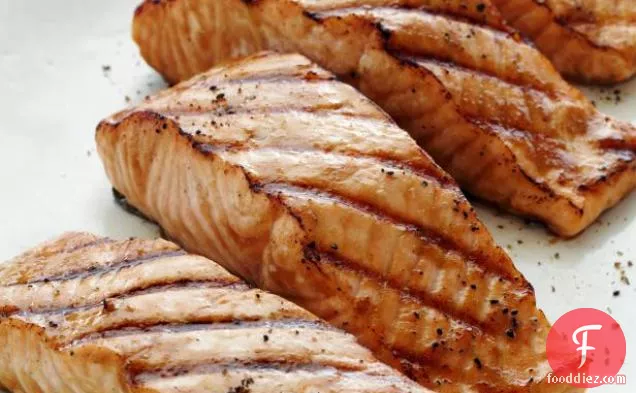 Miso-Ginger Marinated Grilled Salmon