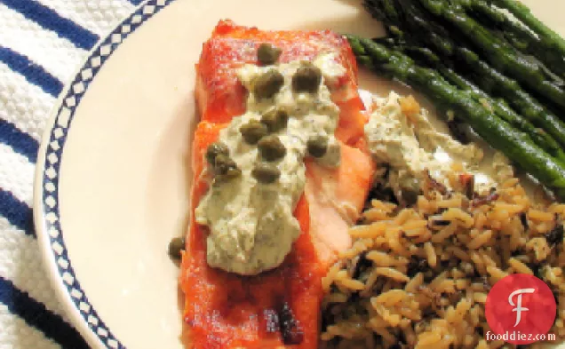 Broiled Salmon With Garlic