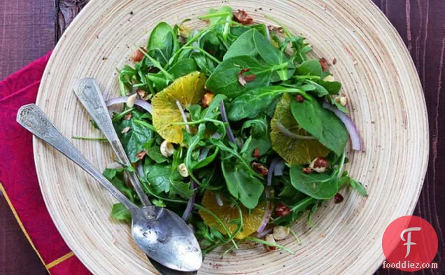 Orange-arugula-spinach Salad