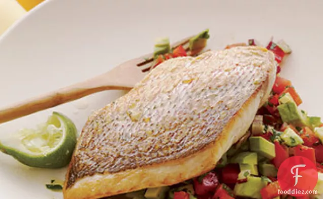 Snapper With Bell Pepper Salsa