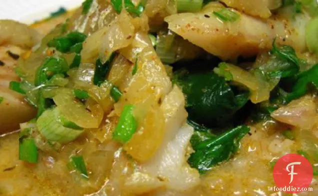 Thai-Style Tilapia With Coconut-Curry Broth