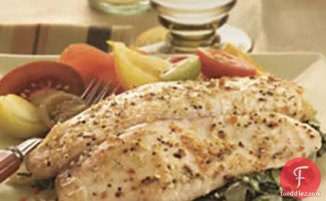 Baked Tilapia with Garlic and Herb Oil