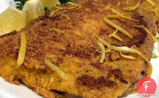 कॉर्नमील ब्रेडेड ट्राउट