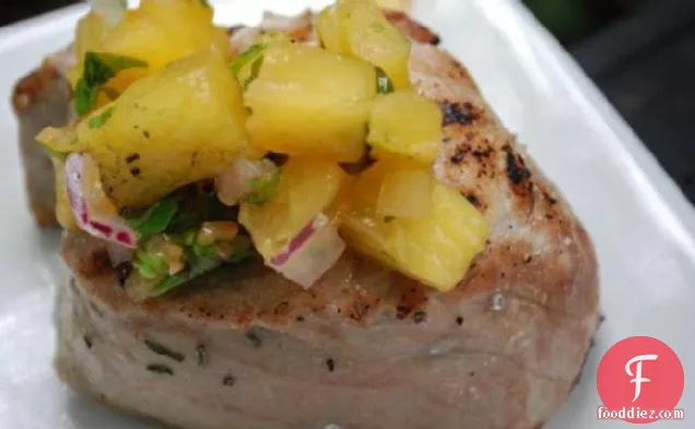 Yellowfin Tuna With Fresh Pineapple Salsa