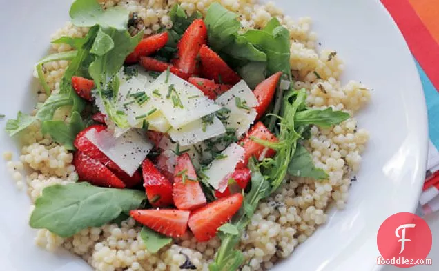 Strawberries, Parmesan Cheese And Couscous