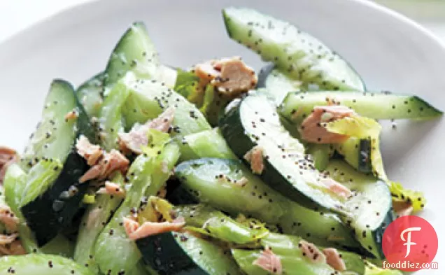 Cucumber and Celery Salad with Tuna